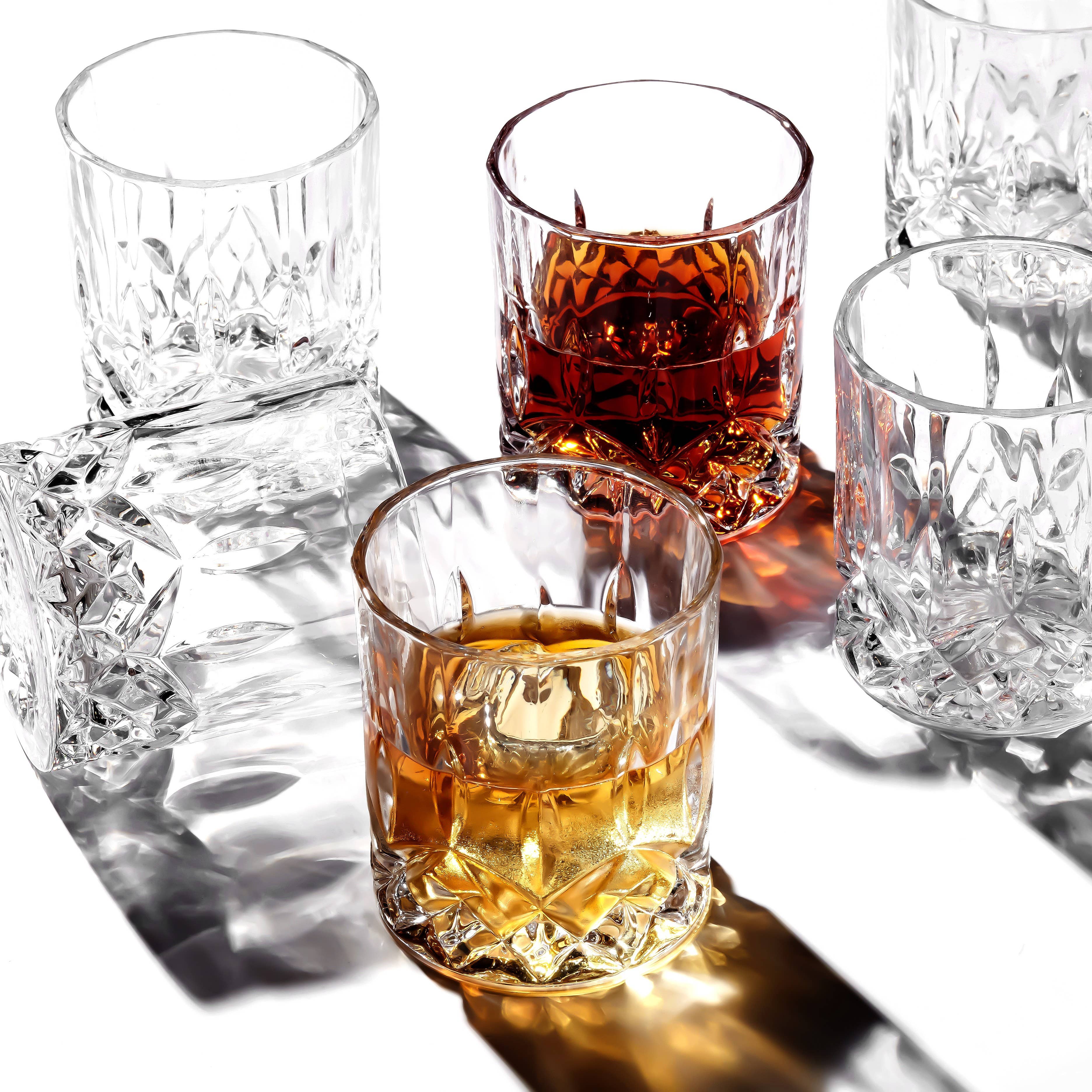Crystal Cut Old Fashioned Whiskey Glasses 10oz (1pc)