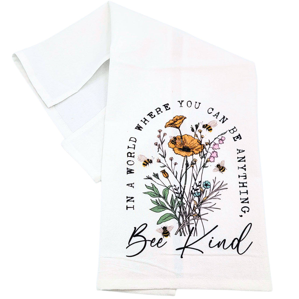 You Can Be Anything Bee Kind Tea Towels Spring Bee Decor