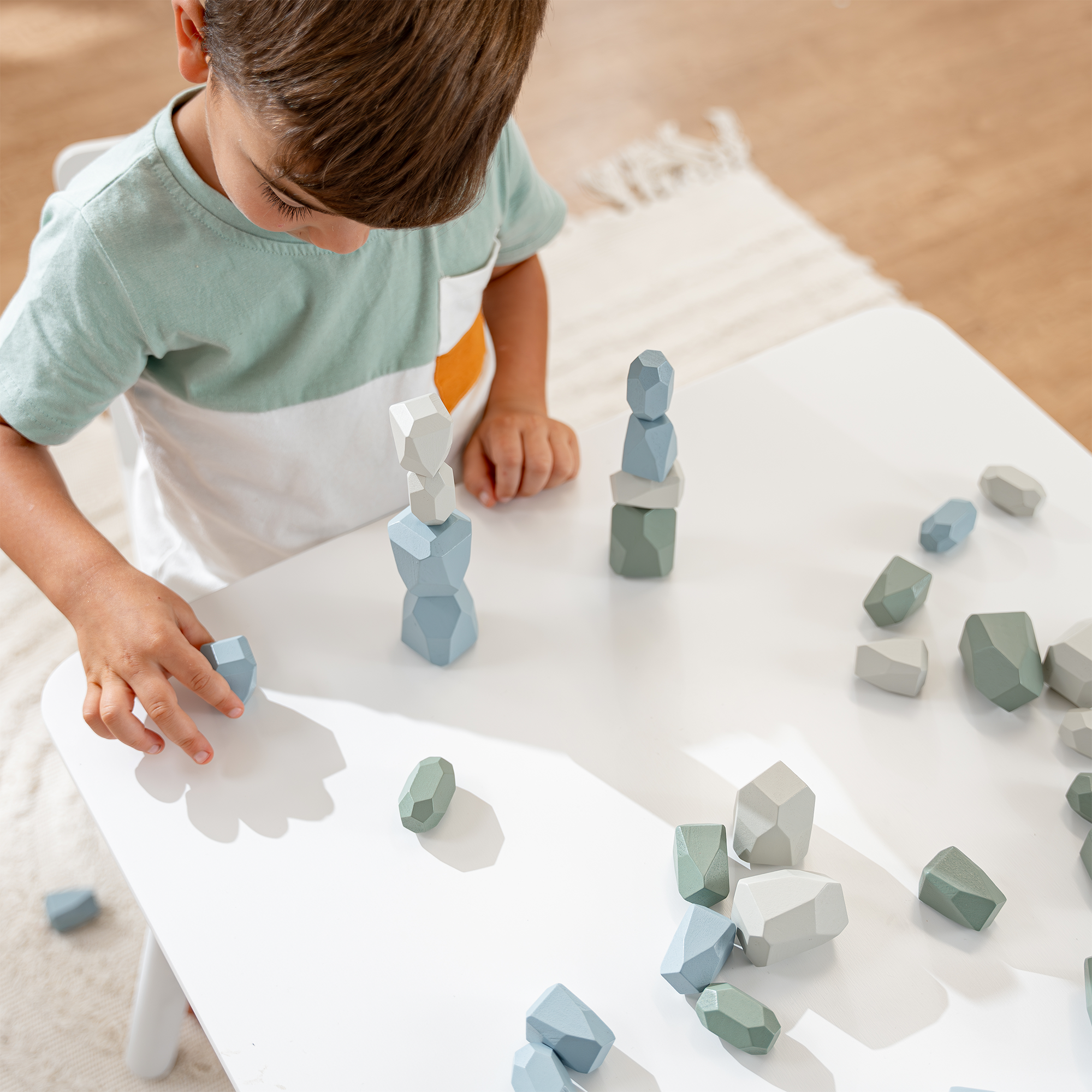 Stacking Rocks, 36 pcs: Boy Pack