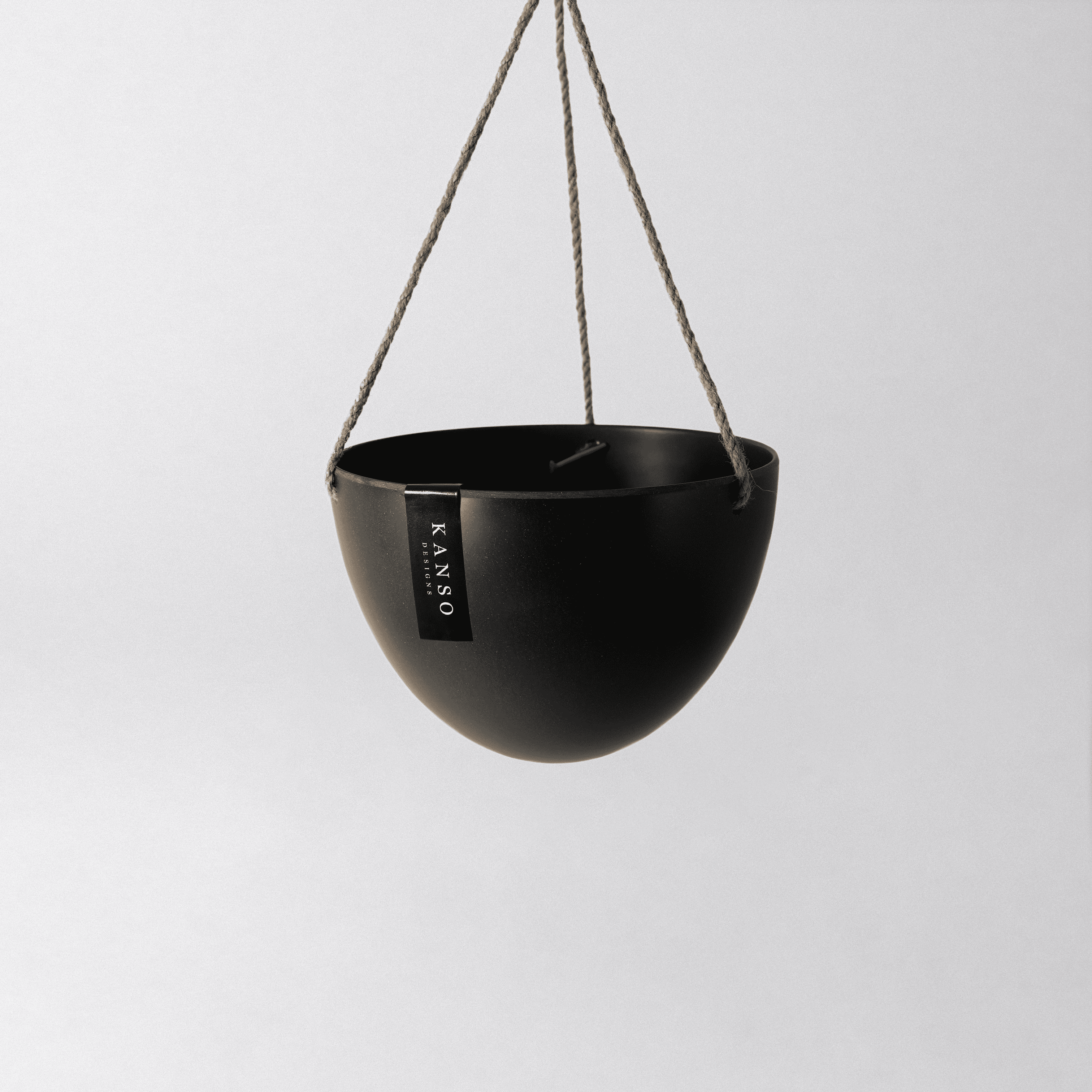 Bamboo Black - 8" Upcycled Hanging Planters