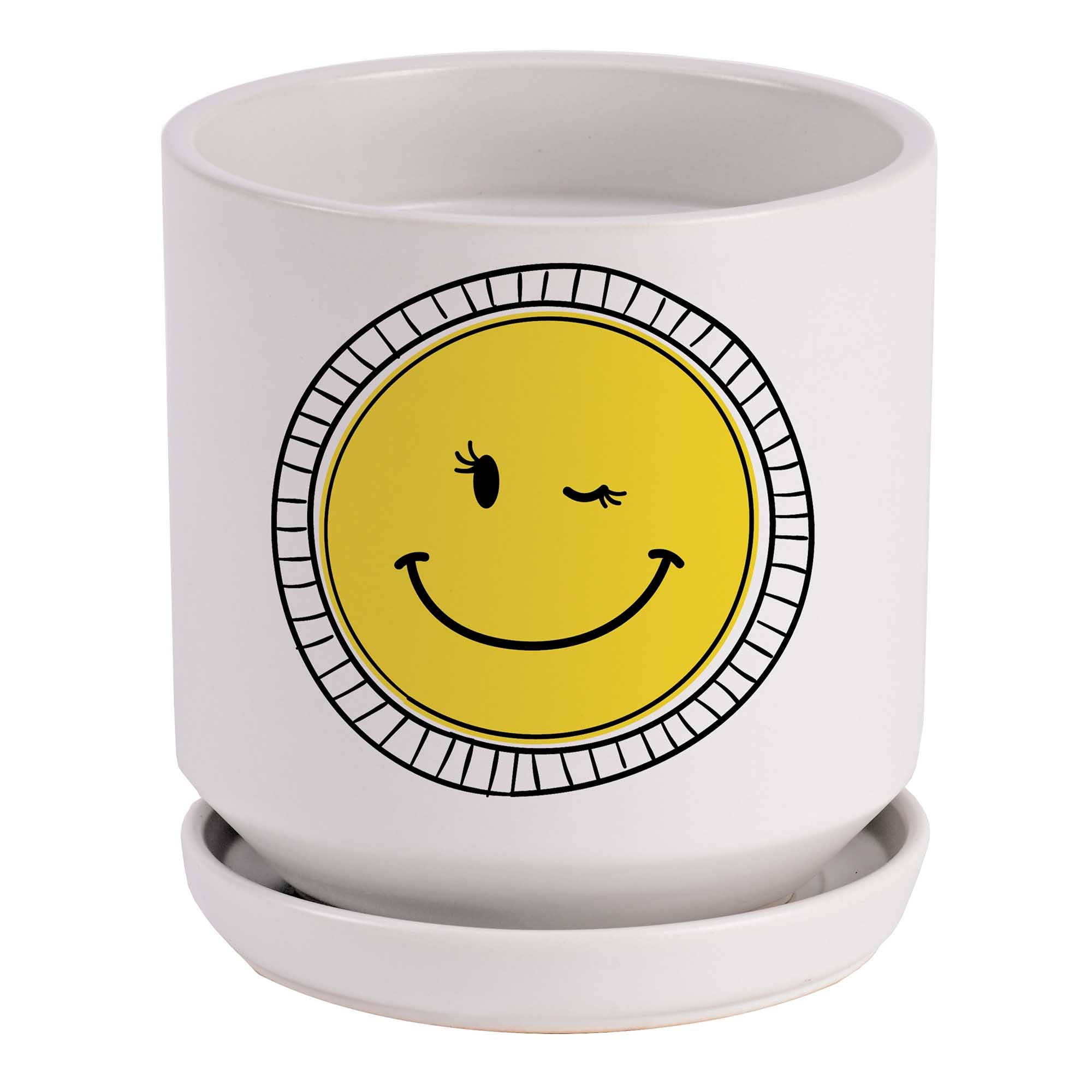 Planter Winking Smiling Face