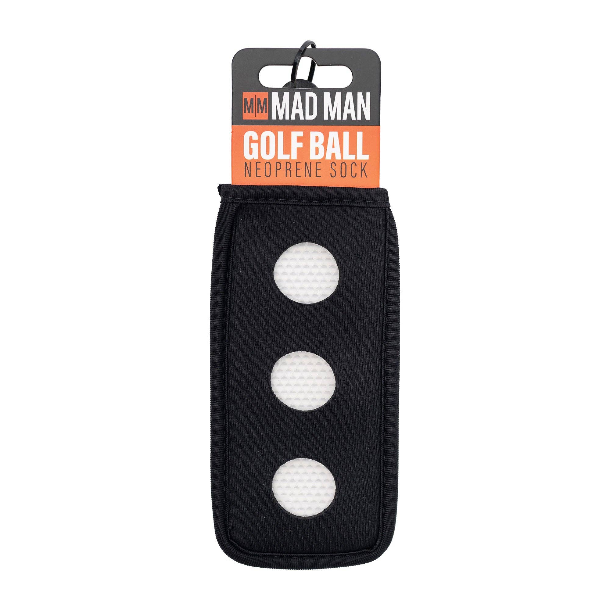 Golf Ball Neoprene Sock: Black