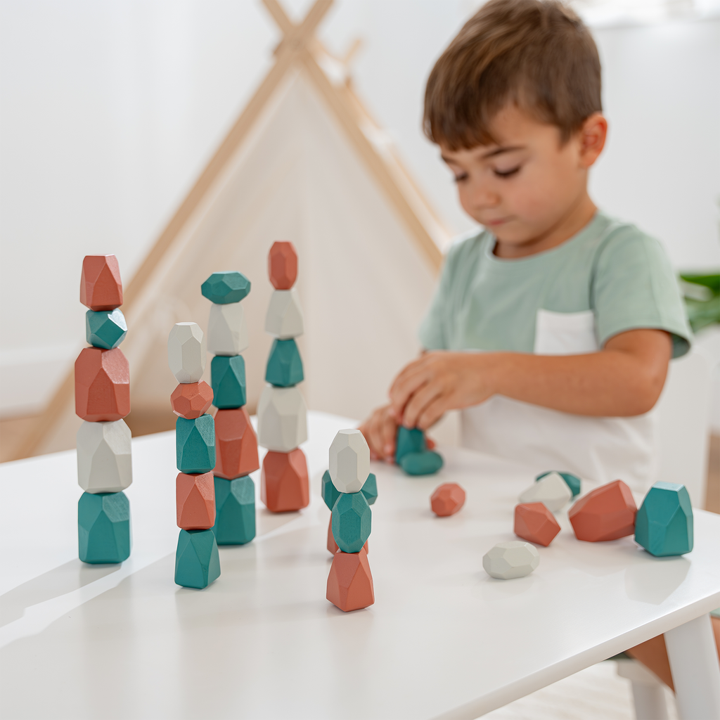 Stacking Rocks, 36 pcs: Boy Pack