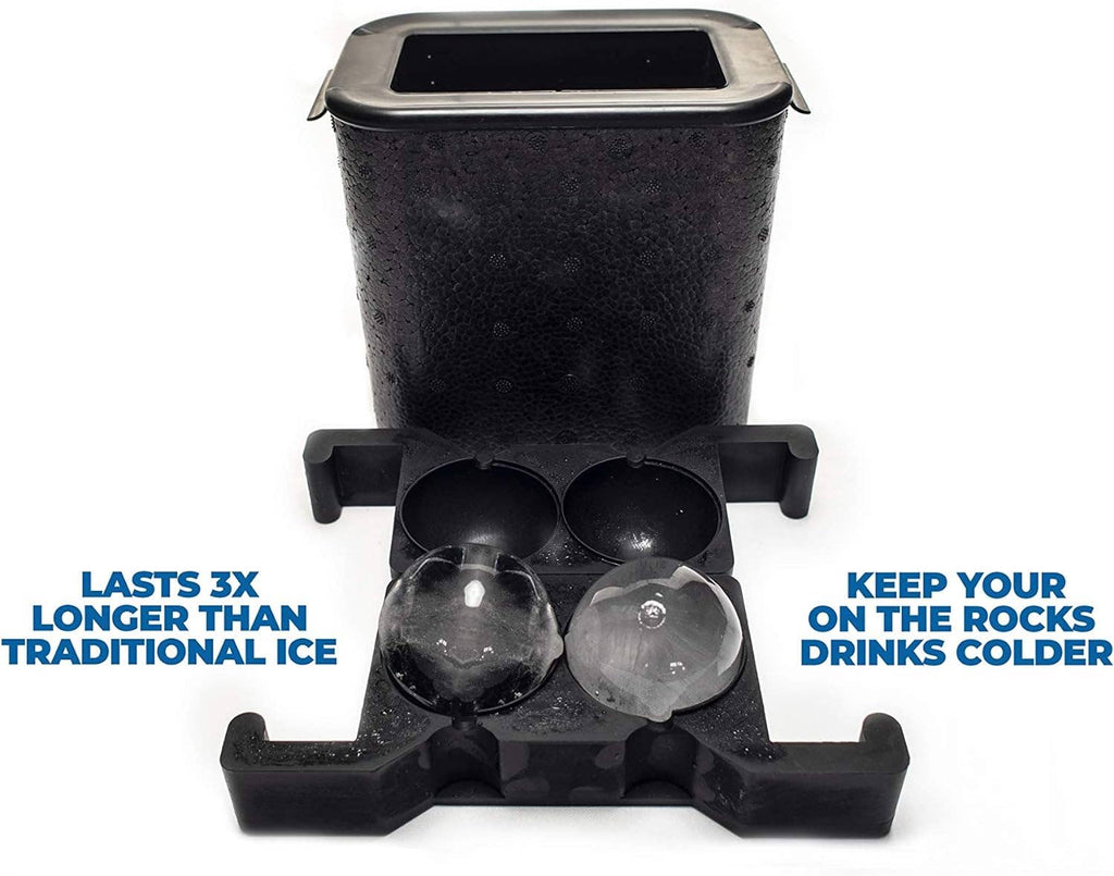 Premium Round Ice Cube Mold - 2 Cubes