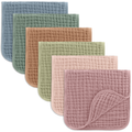 Baby Burp Cloths - Multi-Colored / 6-Pack 20”X10”