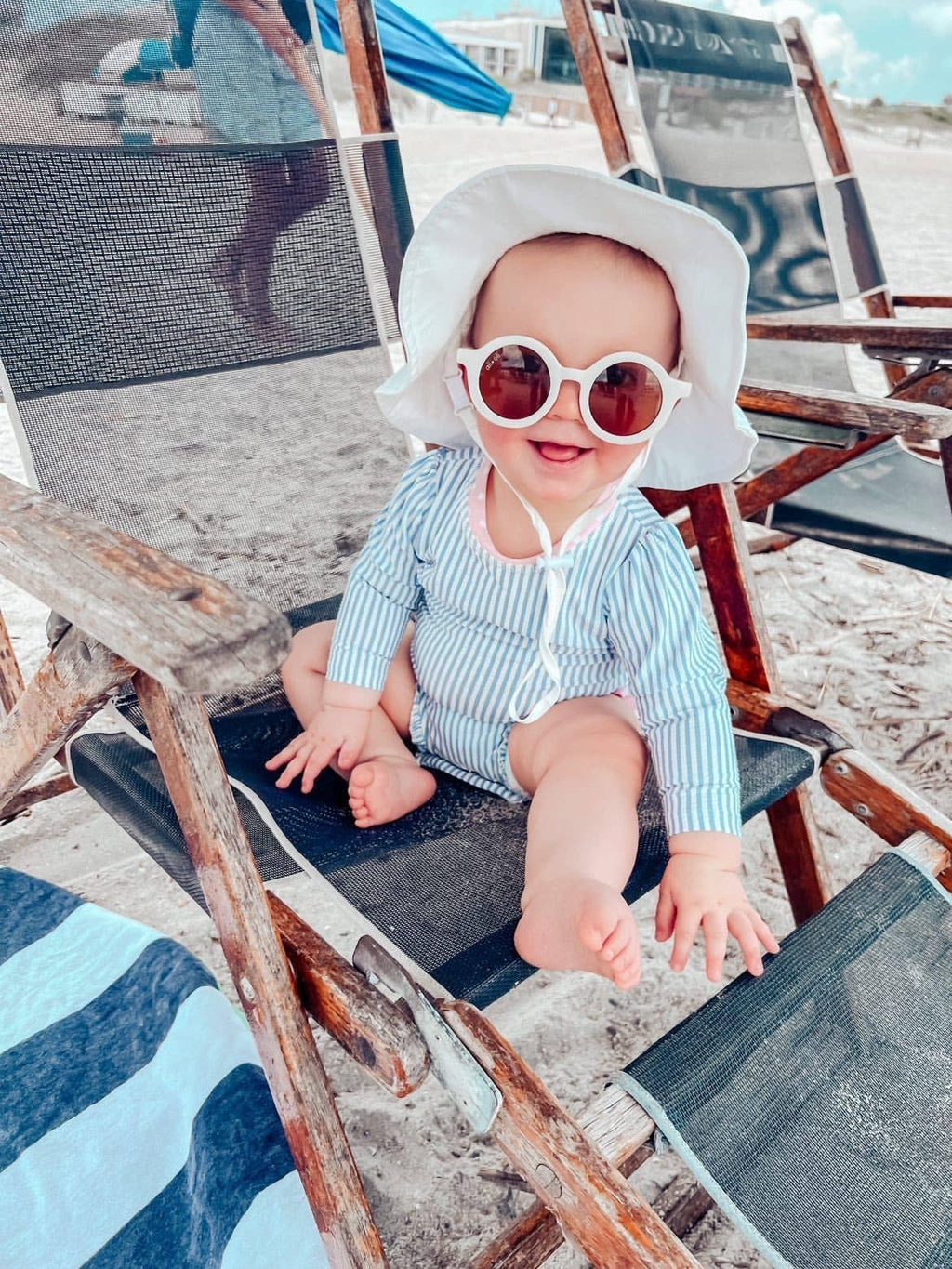 Kids Sunglasses Round (Vanilla)