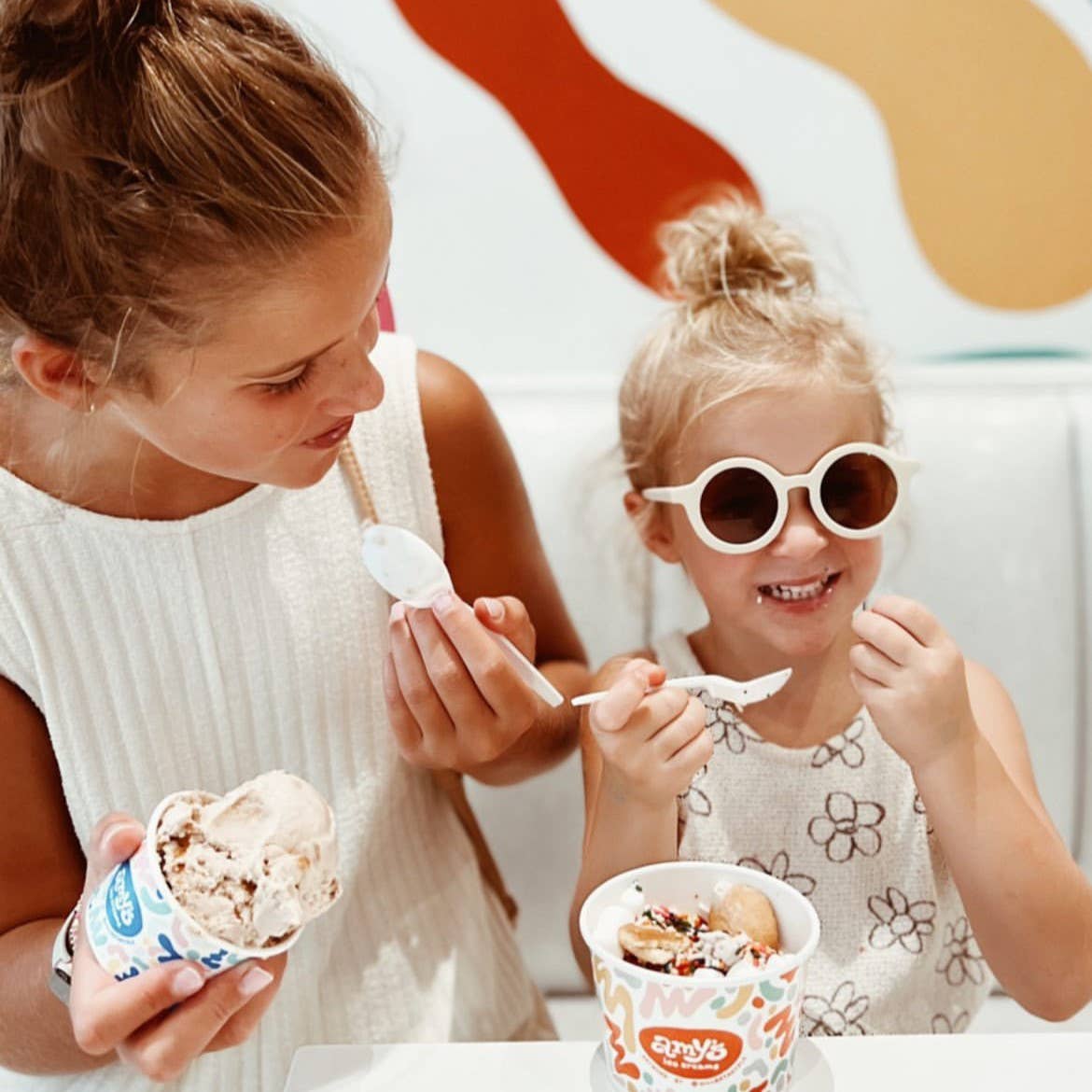 Kids Sunglasses Round (Vanilla)