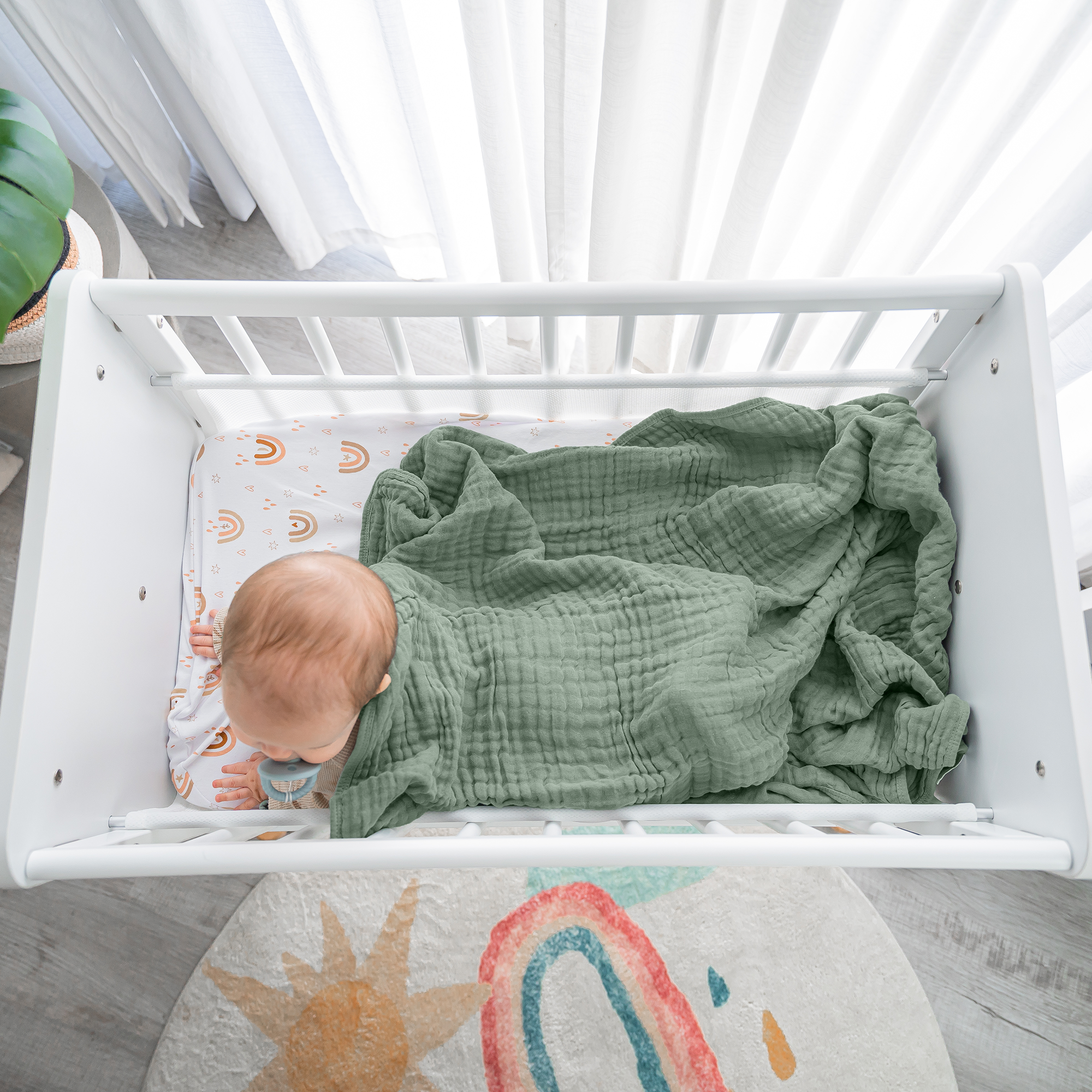 Muslin Baby Blanket: Fern