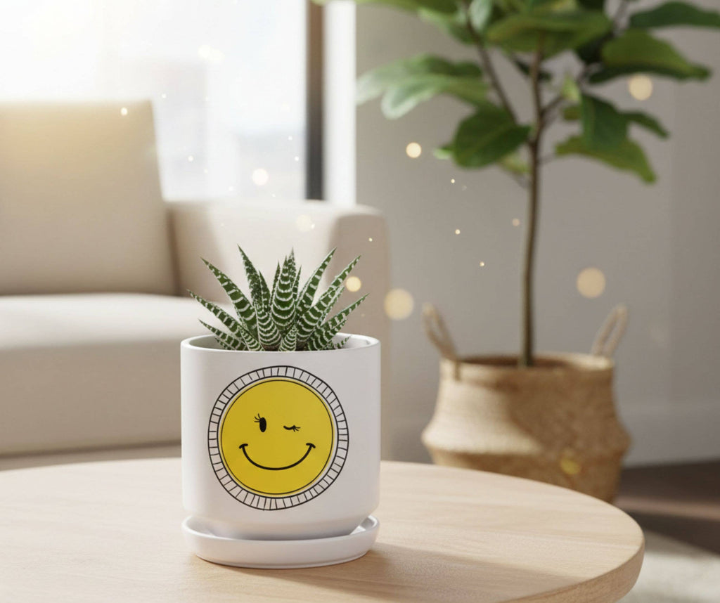 Planter Winking Smiling Face