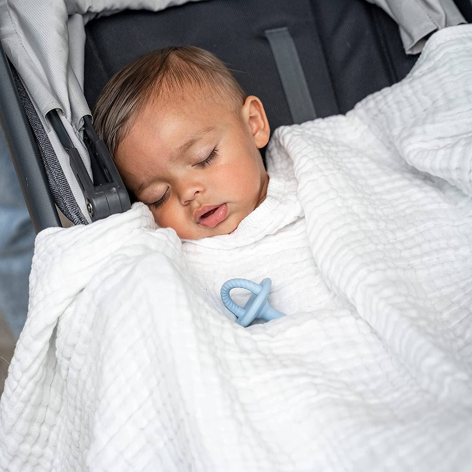 Muslin Baby Blanket: Mauve