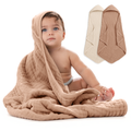 Hooded Baby Towel, Cedar and Sand / Pack of 2