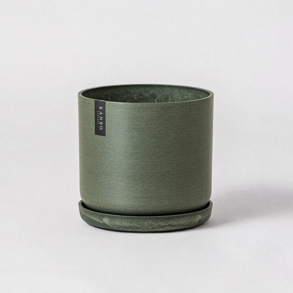 Beachwood- 9" Signature Stone Planter & Saucer