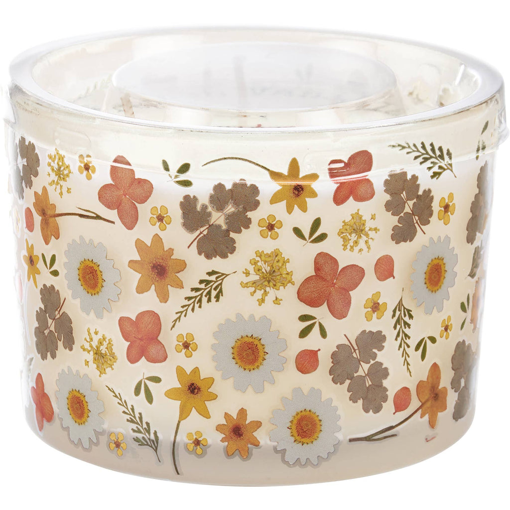 Primitives by Kathy - Orange Flowers Candle