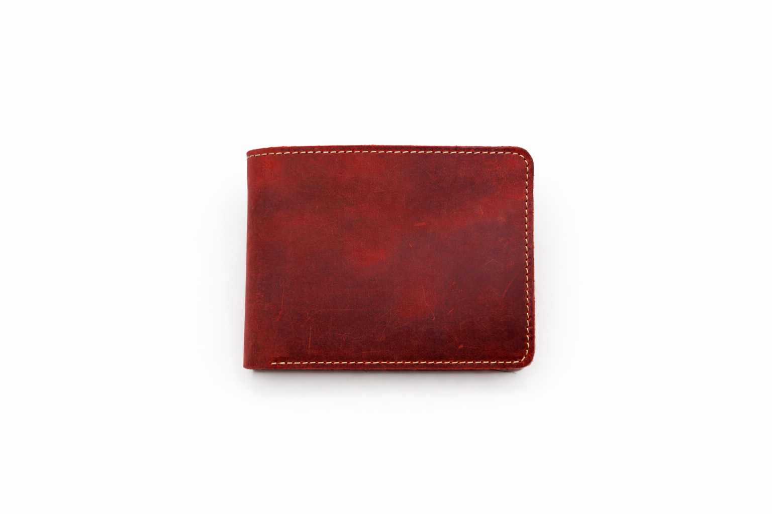 Men’s Leather Bifold Wallet: Brown