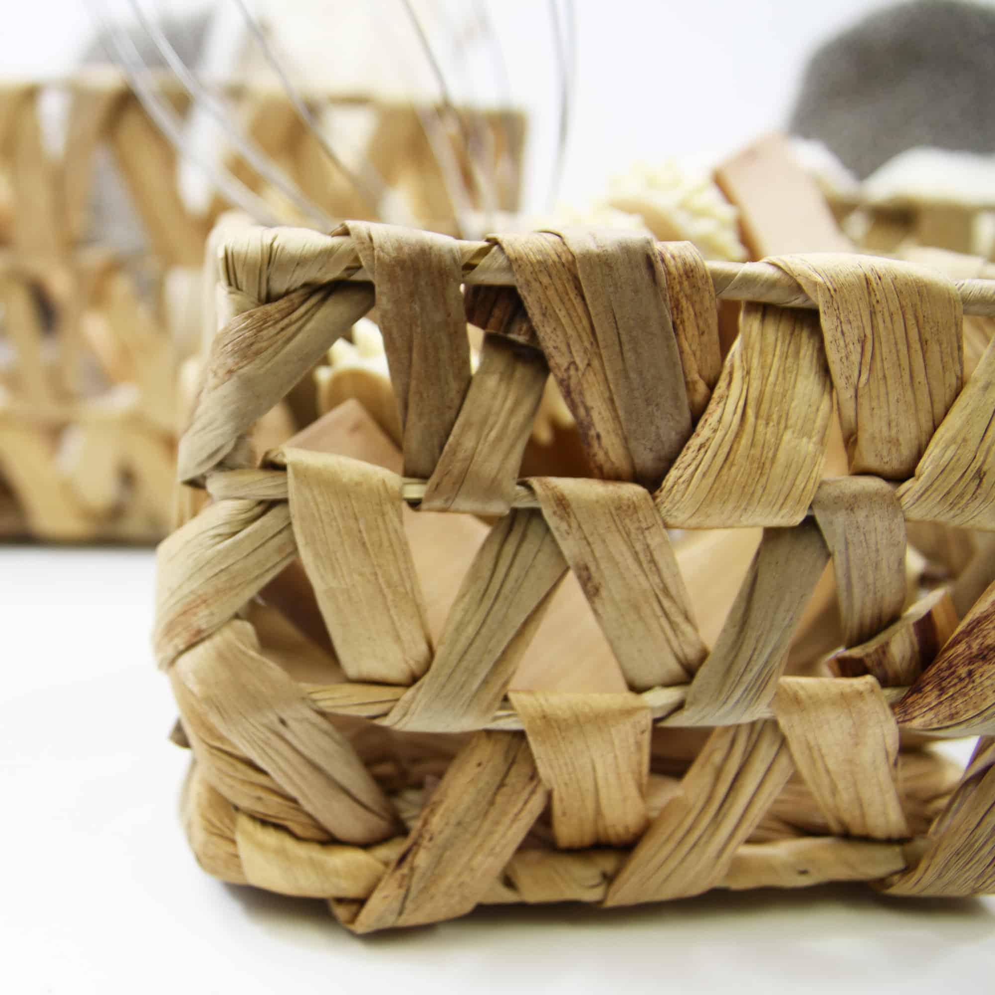 Large Wicker Basket - Rectangular Water Hyacinth Baskets