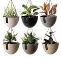 Bamboo Black - 8" Upcycled Hanging Planters