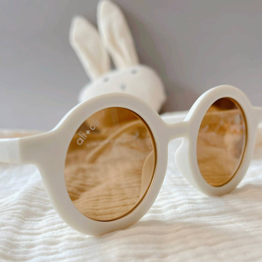 Kids Sunglasses Round (Vanilla)