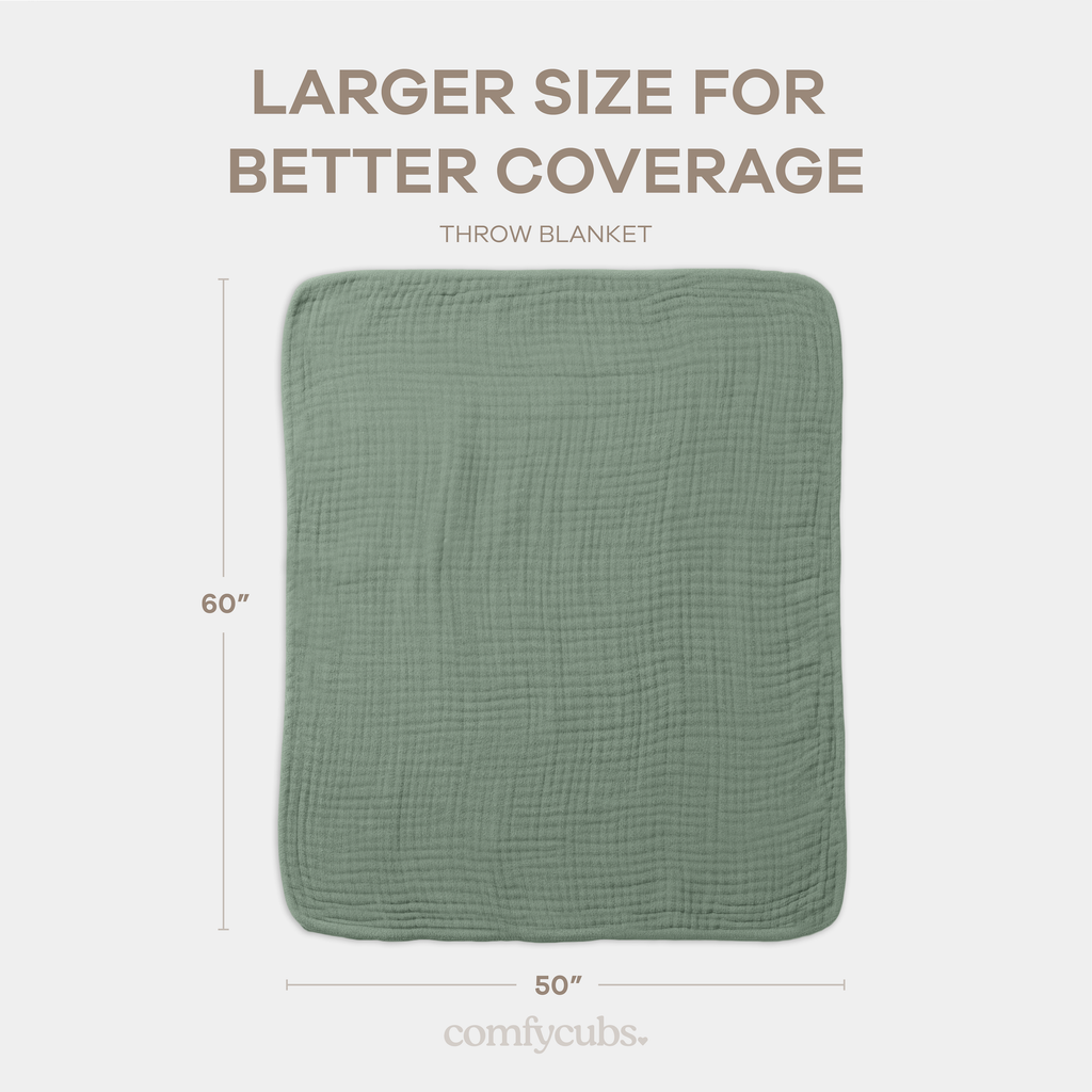 Muslin Baby Blanket: Mauve