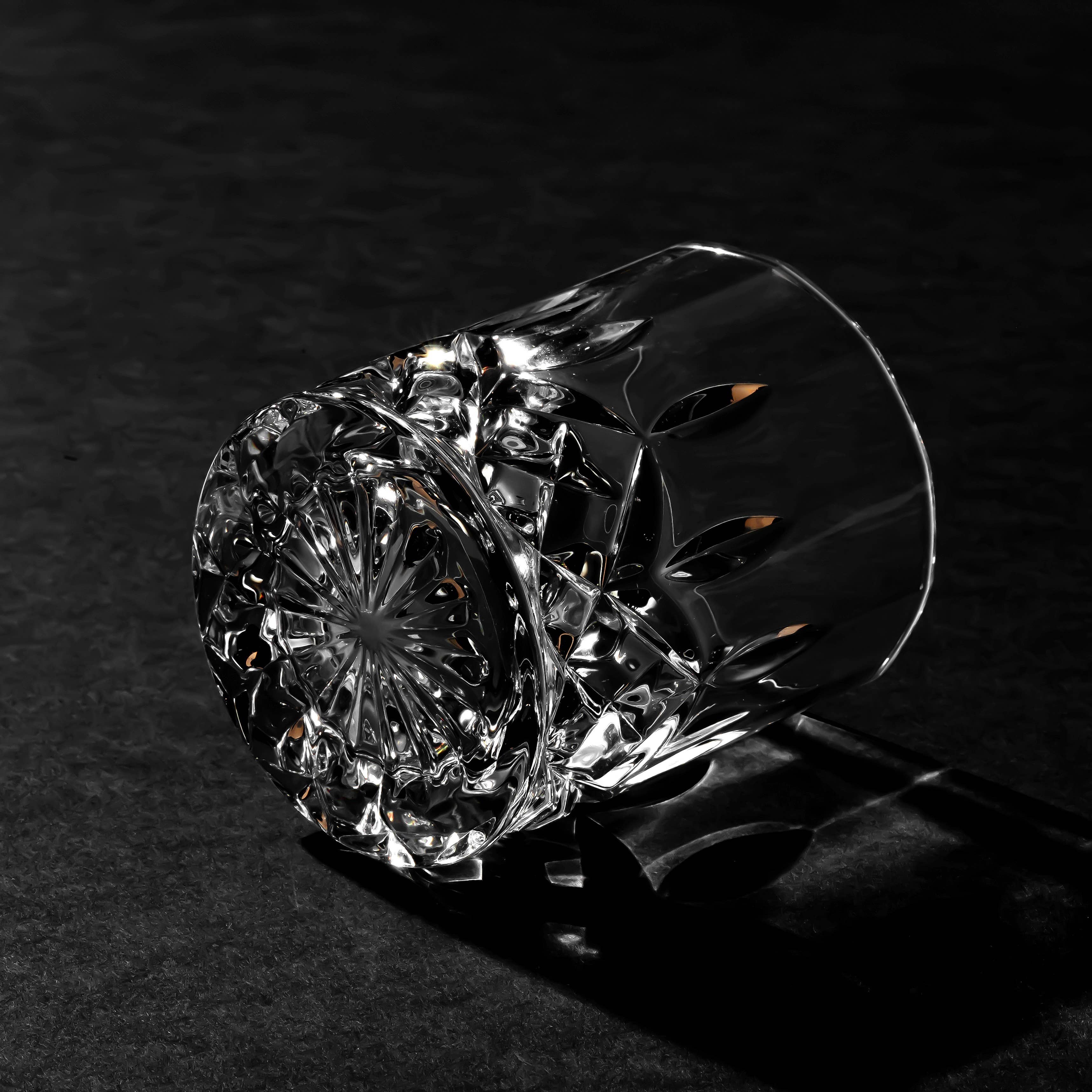 Crystal Cut Old Fashioned Whiskey Glasses 10oz (1pc)