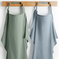 Muslin Nursing Cover - Fern and Pacific Blue