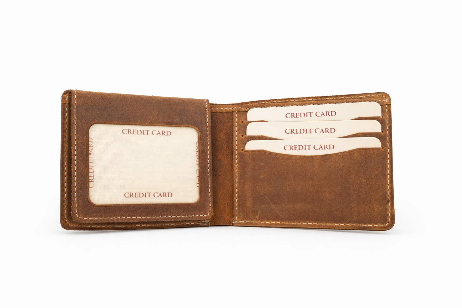 Men’s Bifold Wallet with ID Window : Gray