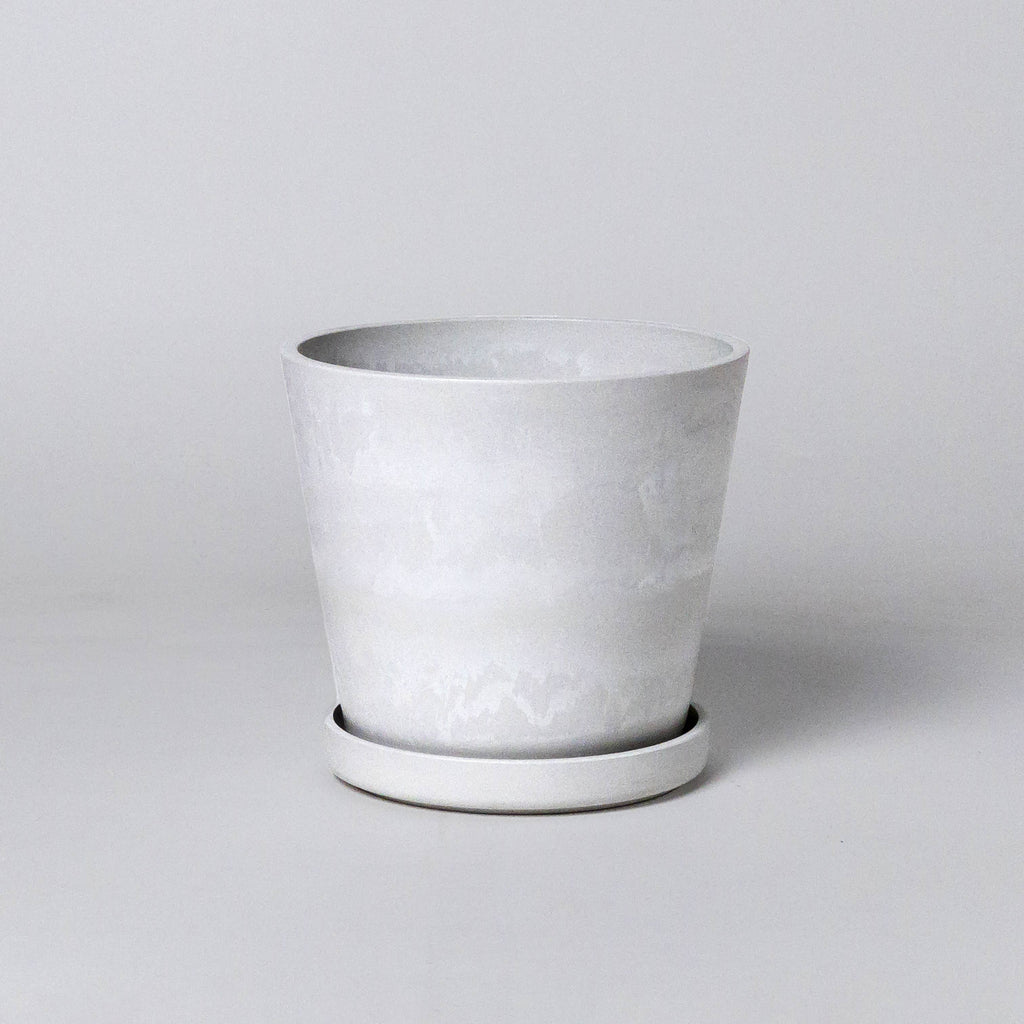 Beachwood - 7" Tapered Signature Planter Pot & Saucer Set