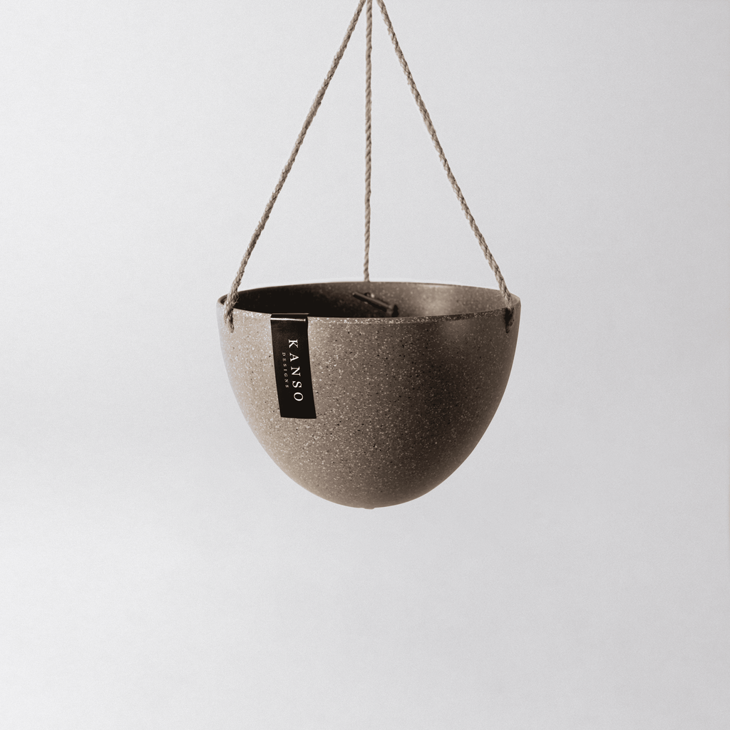 Bamboo Black - 8" Upcycled Hanging Planters