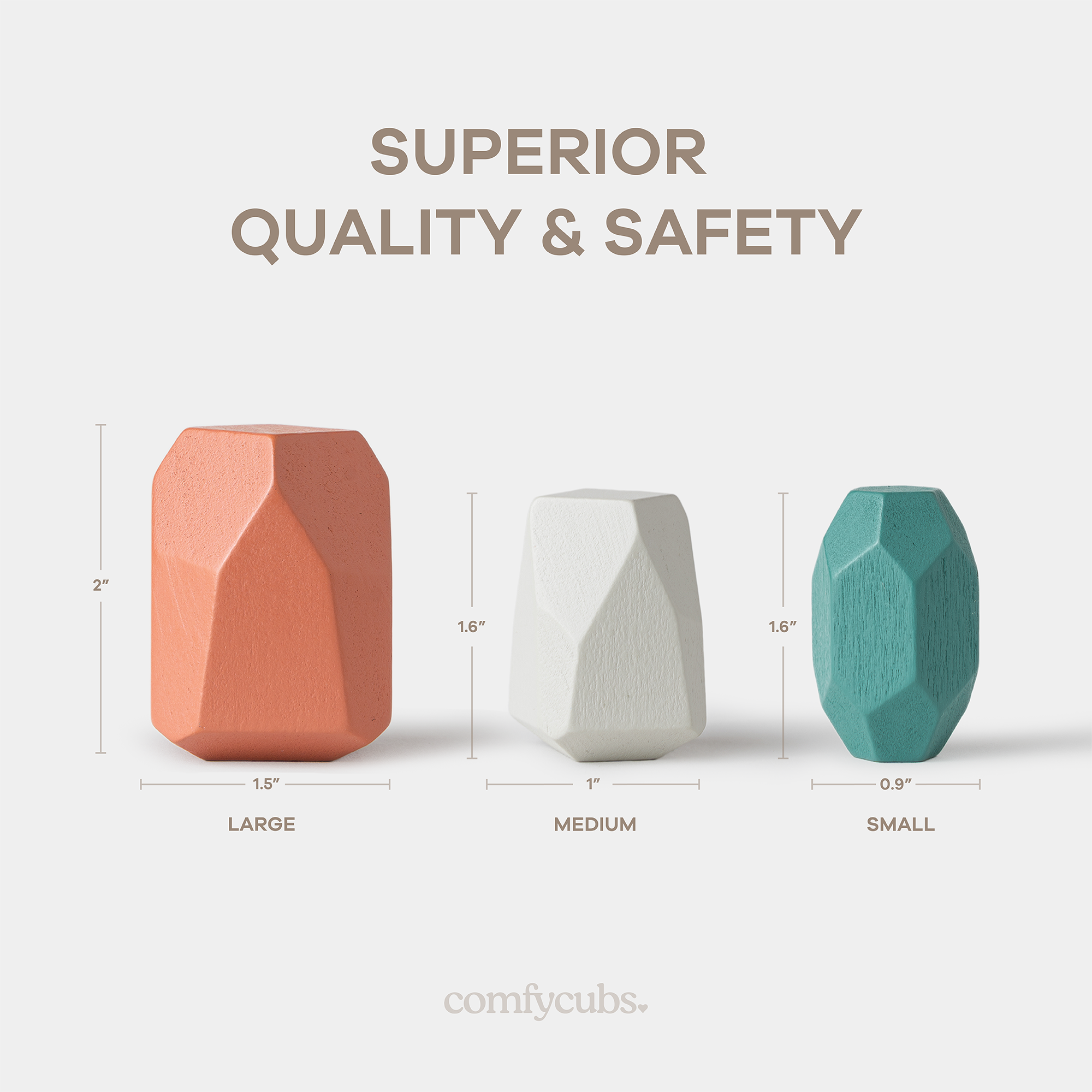 Stacking Rocks, 36 pcs: Boy Pack
