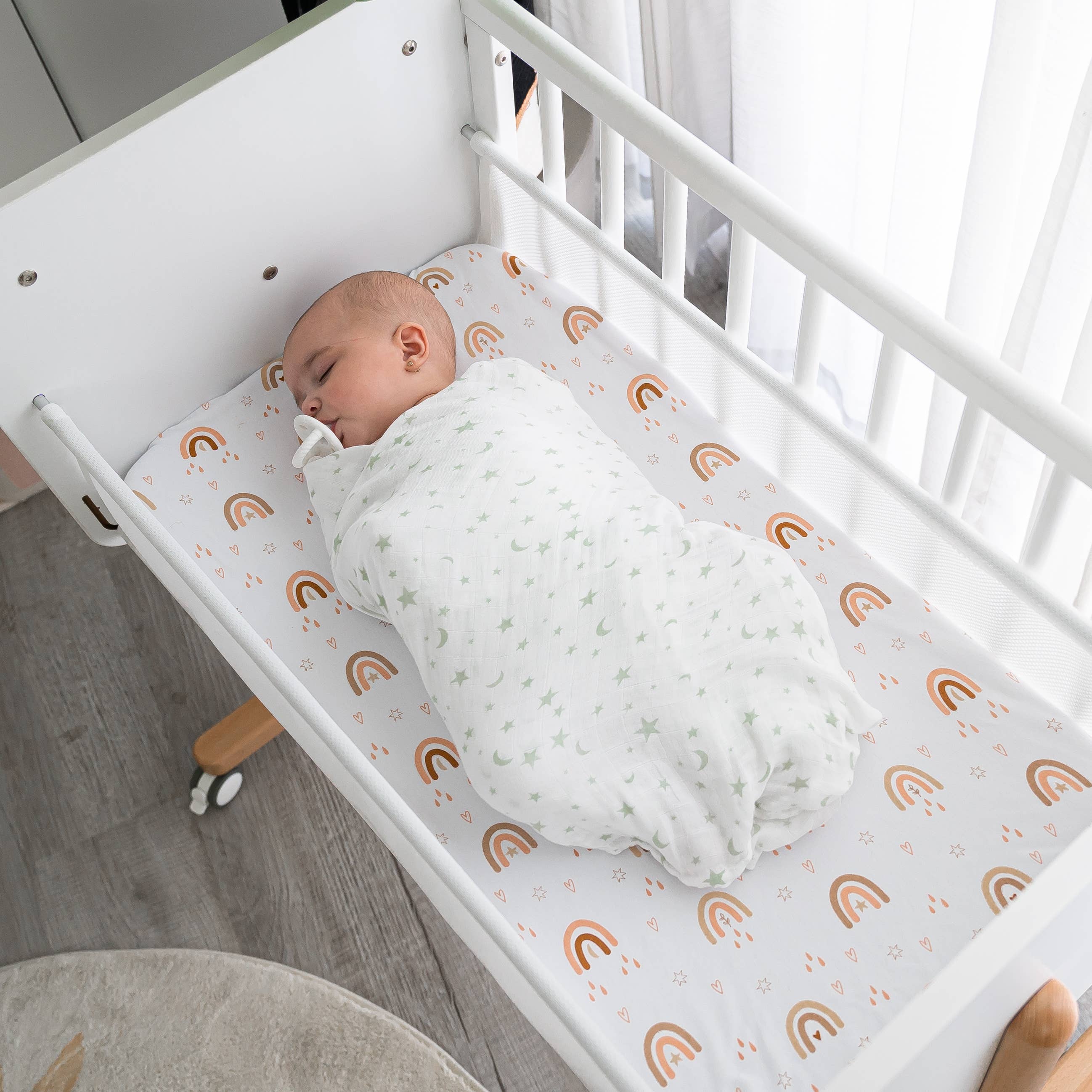 Muslin Swaddle Blankets, Pack of 4: Pink