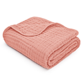 Muslin Baby Blanket: Bold Blush
