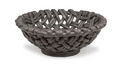 Round Woven Basket Charcoal