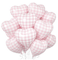 18 Inch Valentine's Day Checkered Heart Balloons