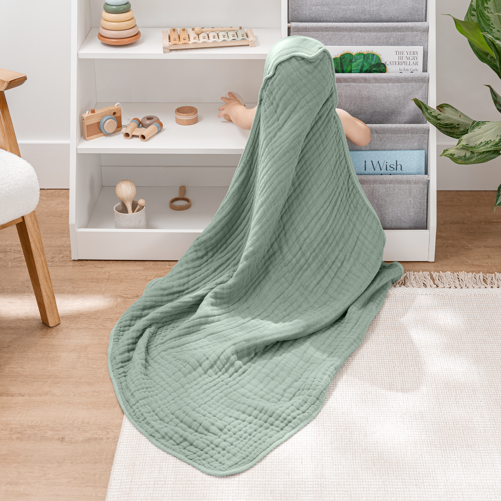 Hooded Baby Towel, Cedar and Sand / Pack of 2