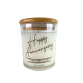 Happy Anniversary Gift Candles- Soy Wax Candle Gifts: Cinnamon Vanilla