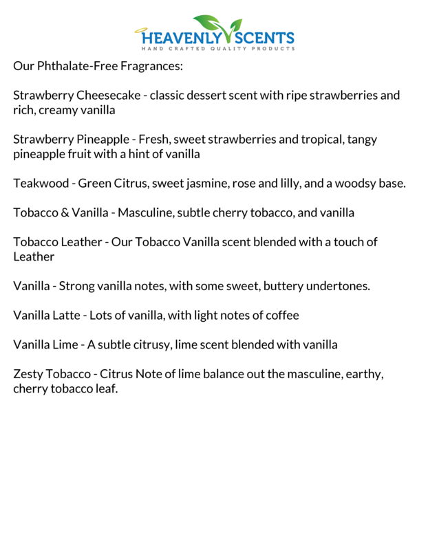 Heavenly Scents - Sample Candle Fragrance Oil - 10 ml bottle - Test
