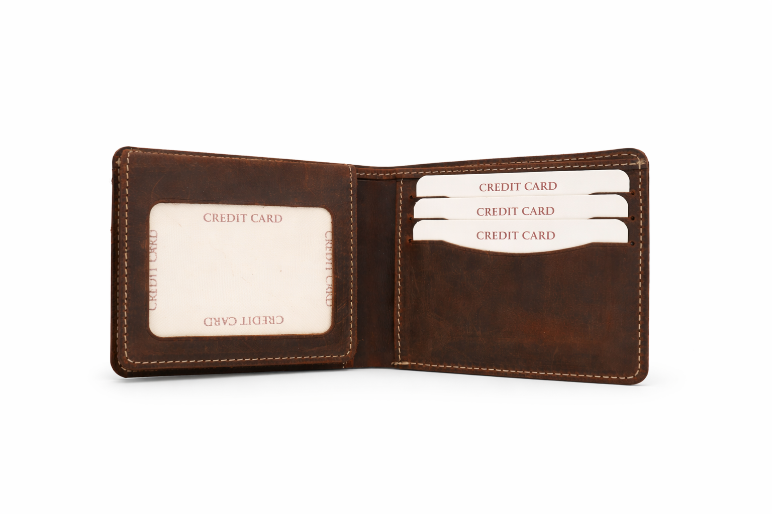 Men’s Bifold Wallet with ID Window : Black
