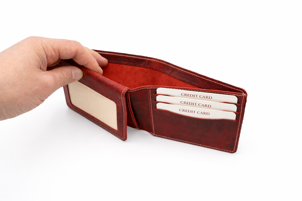 Men’s Bifold Wallet with ID Window : Green