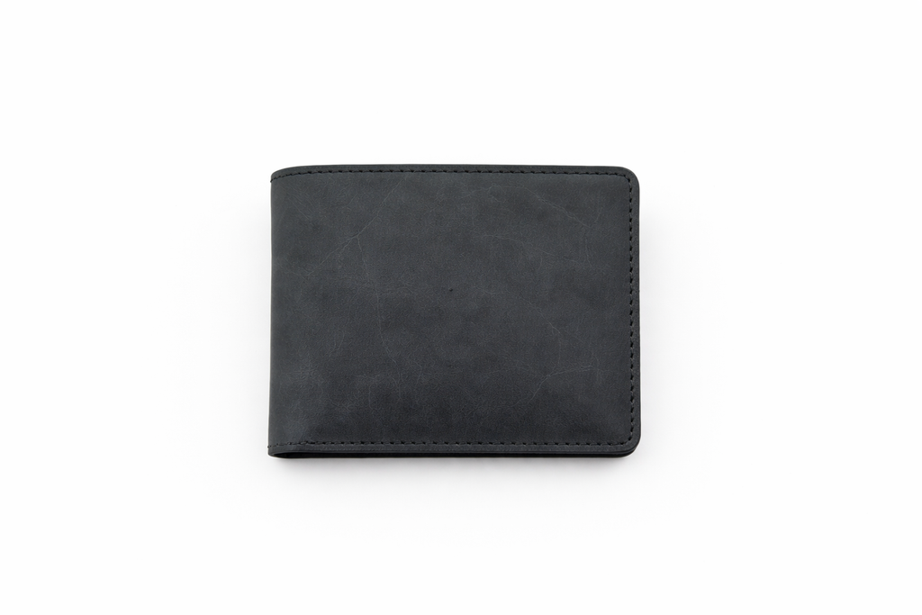 Men’s Leather Bifold Wallet: Brown