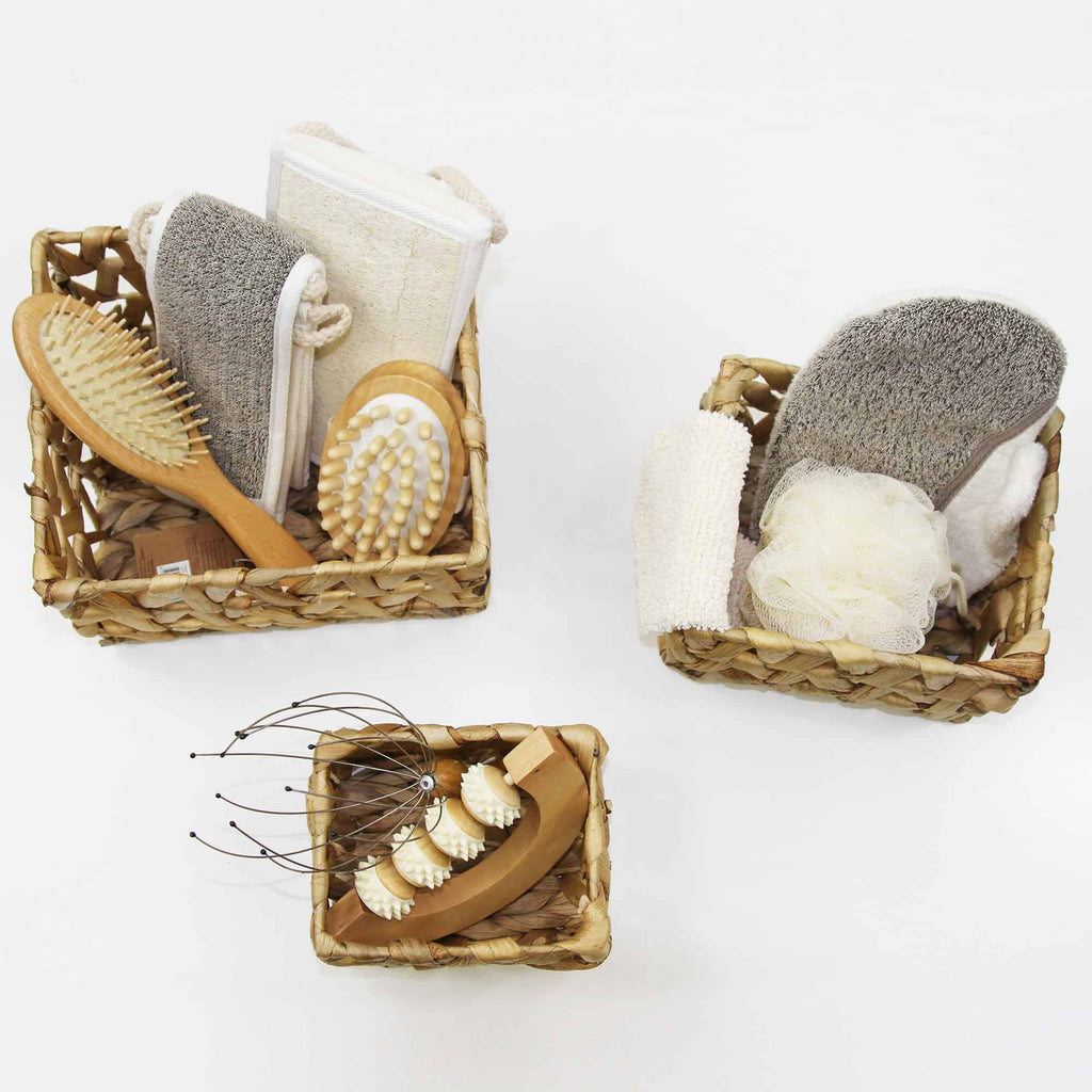 Large Wicker Basket - Rectangular Water Hyacinth Baskets