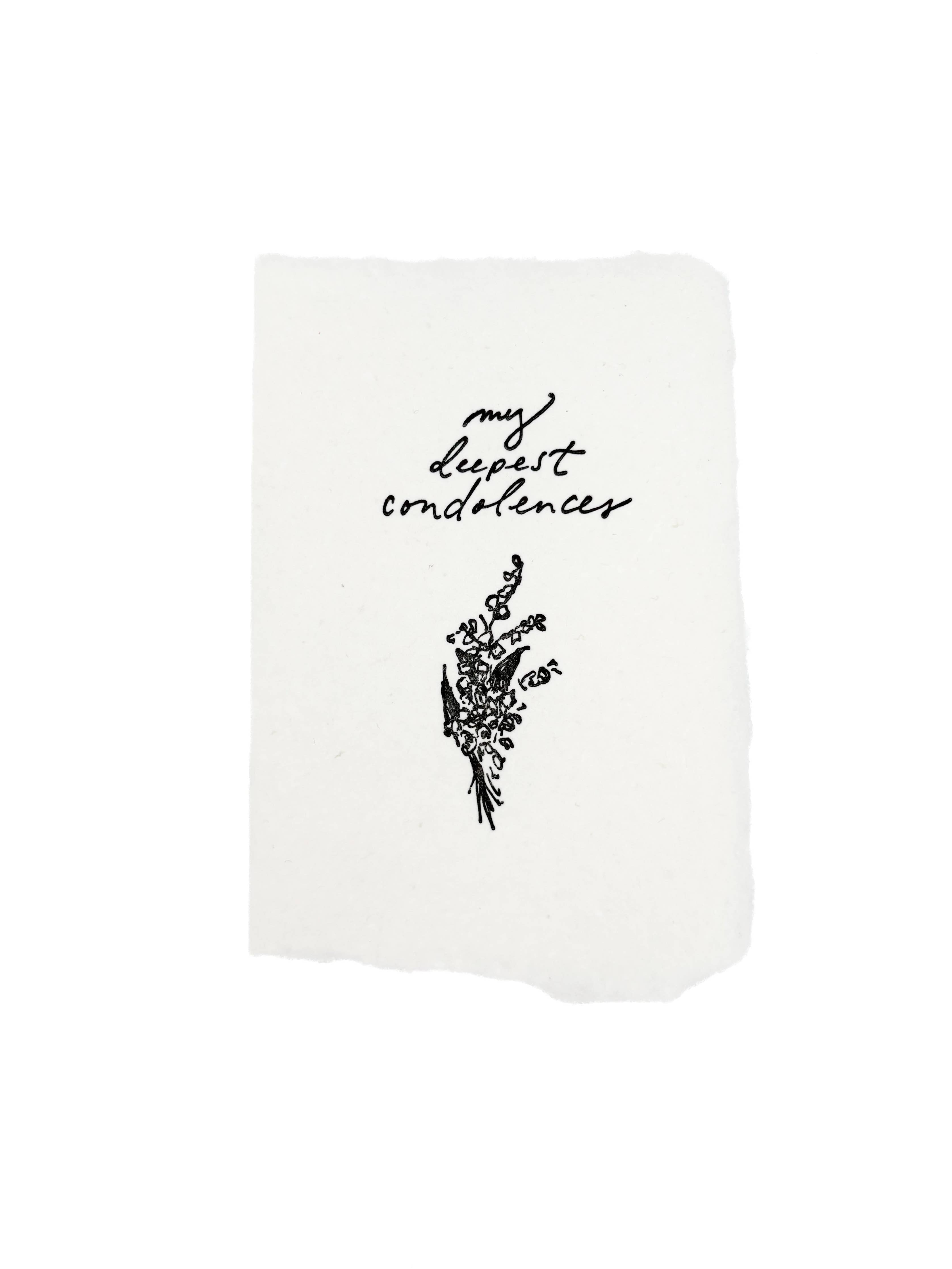 farmette - My deepest condolences card