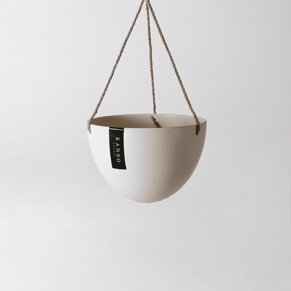Bamboo Black - 8" Upcycled Hanging Planters