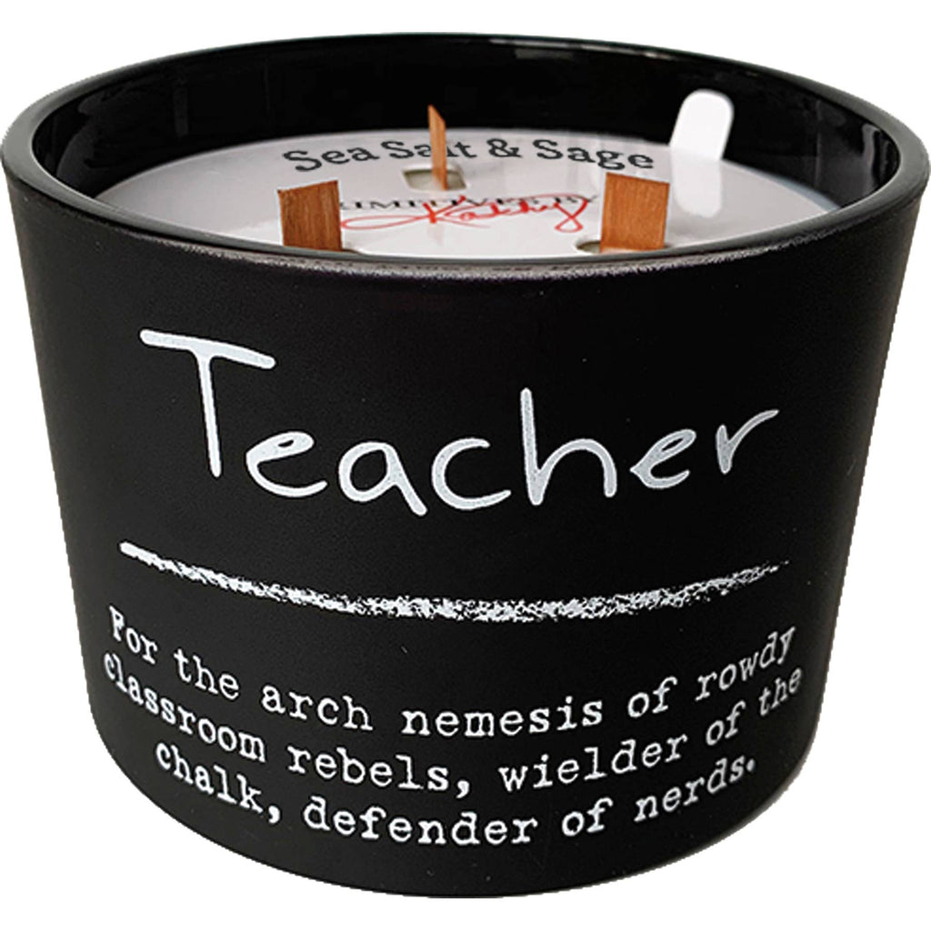 Teacher Poetry Candle