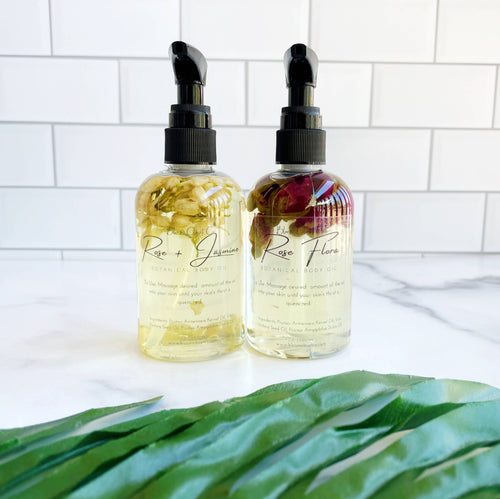4oz Mini Hydrating Botanical Body Oil: Both Scents
