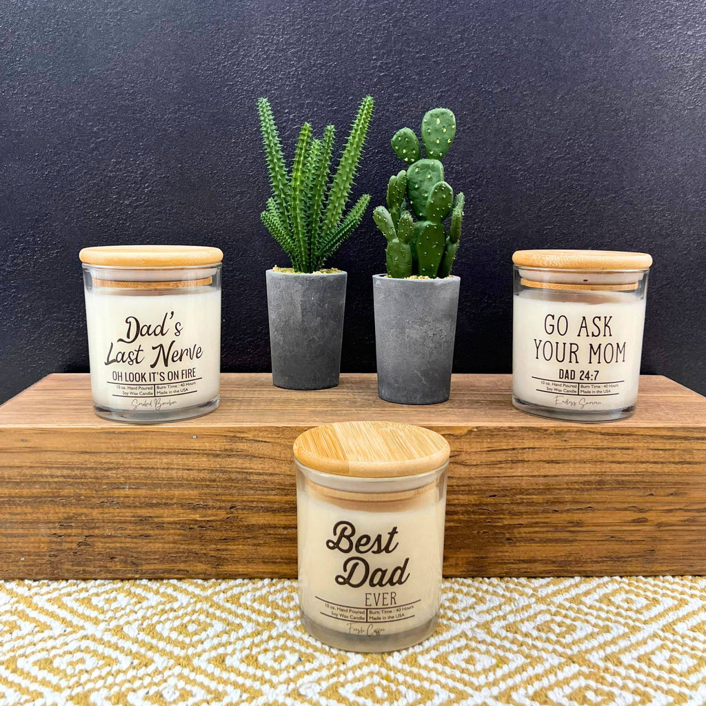 Dads Last Nerve - Fathers Day Gifts Candles - Soy Wax Candle: Cinnamon Vanilla