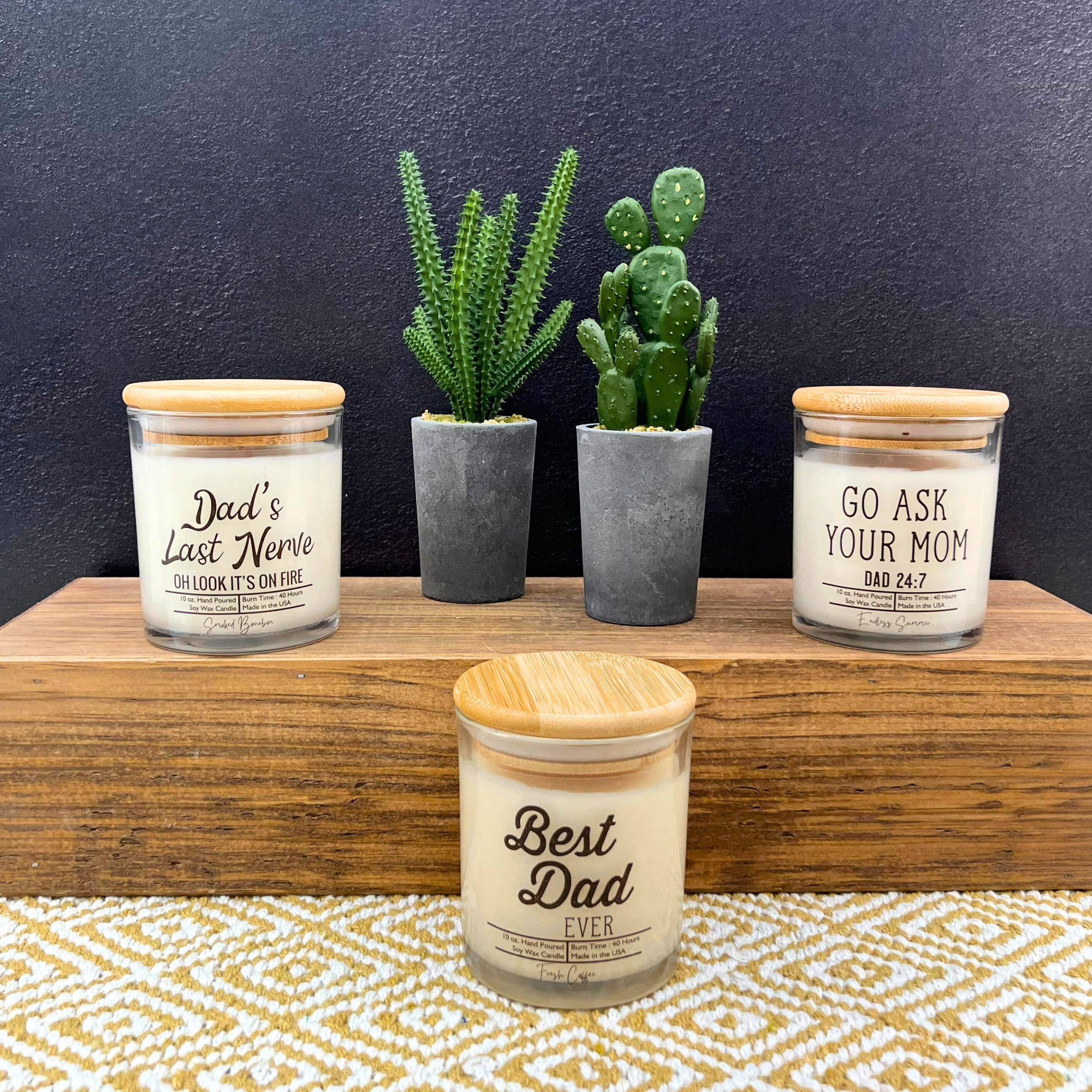 Dads Last Nerve - Fathers Day Gifts Candles - Soy Wax Candle: Cinnamon Vanilla