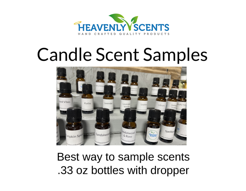 Heavenly Scents - Sample Candle Fragrance Oil - 10 ml bottle - Test