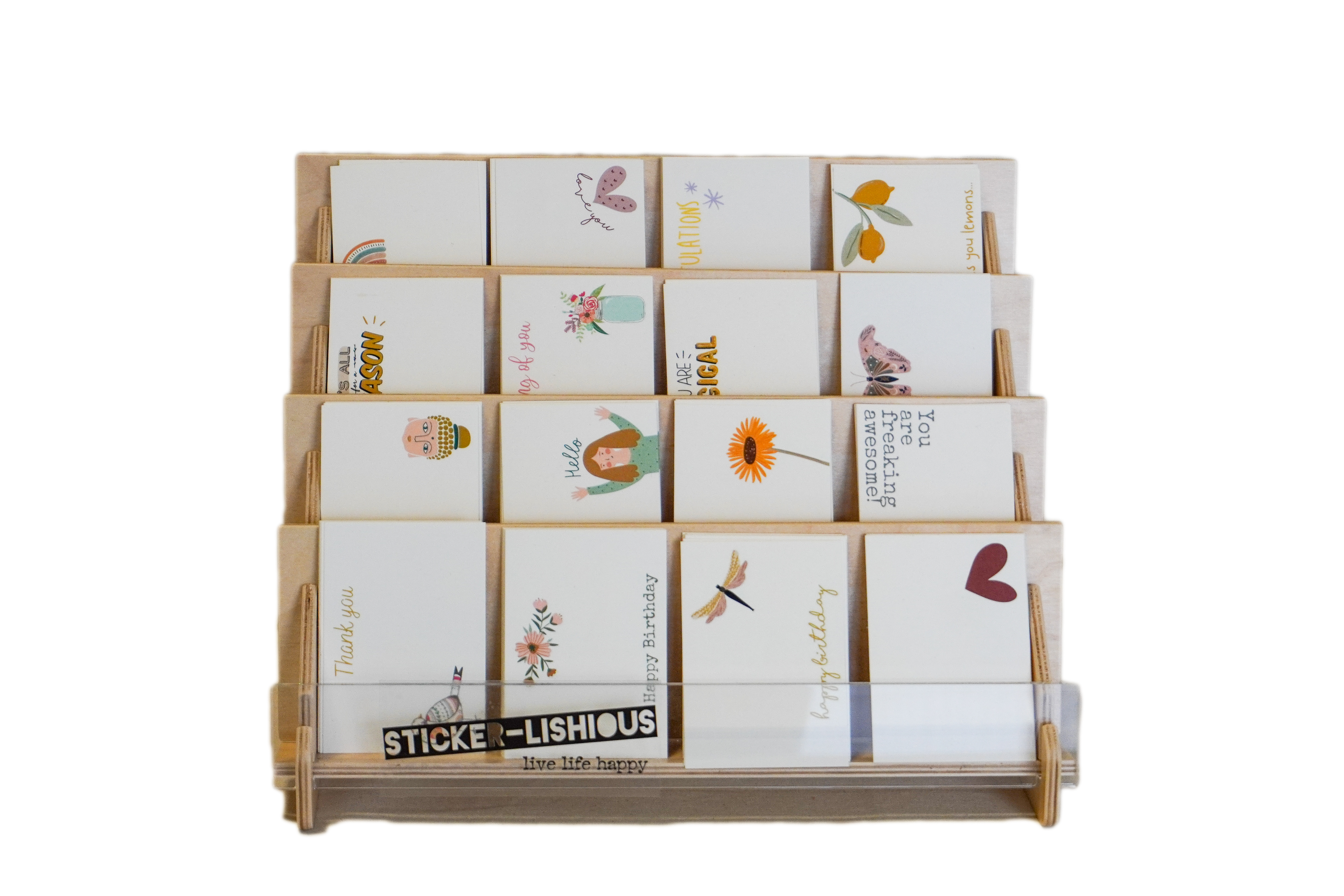 Stickerlishious - MINI CARD DISPLAY WITH PRODUCT