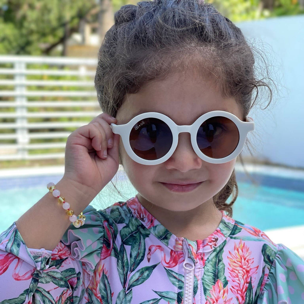 Kids Sunglasses Round (Vanilla)