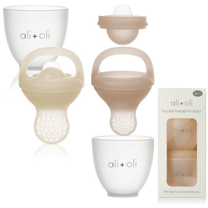 Silicone Food & Fruit Feeder (2 sizes) Oat & Coco