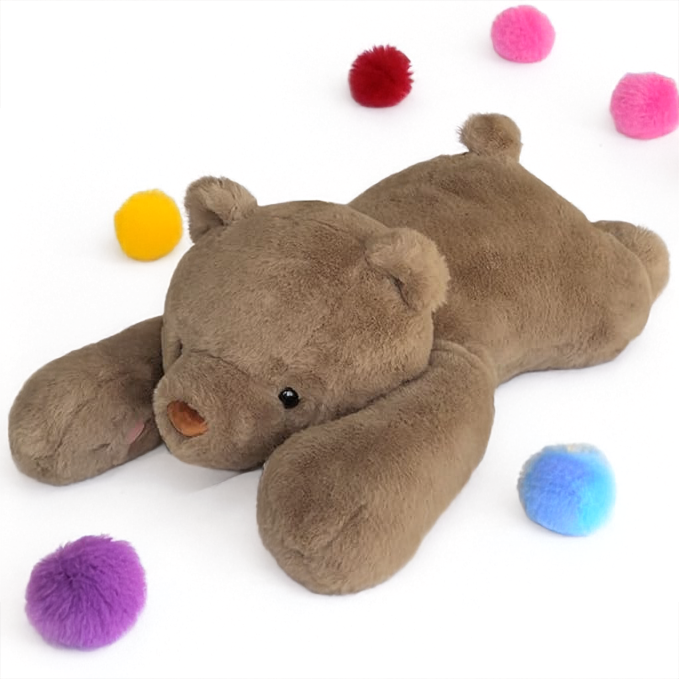 FLUFFERY - Brown Bear Plush Toy, Brown (24" / 60 cm & 39" / 100 cm)